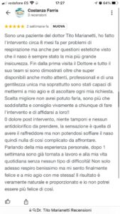 Recensioni Tito Marianetti google 